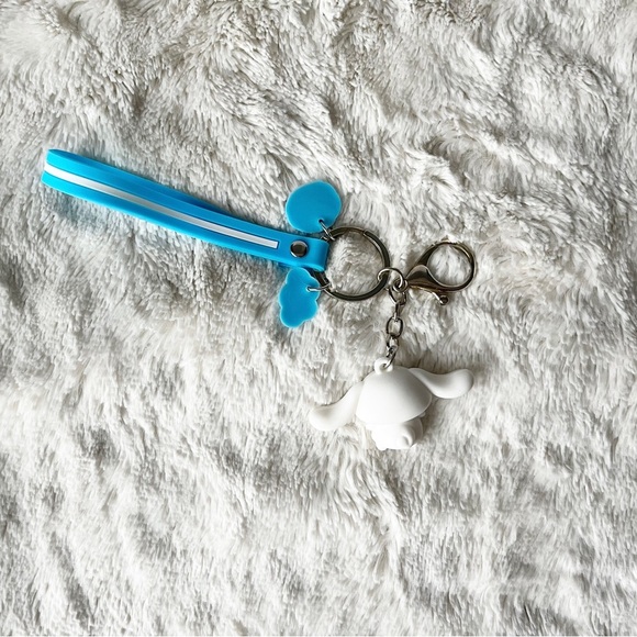 Sanrio Cinnamoroll White Keychain Bag Charm Wristlet - Picture 3 of 3